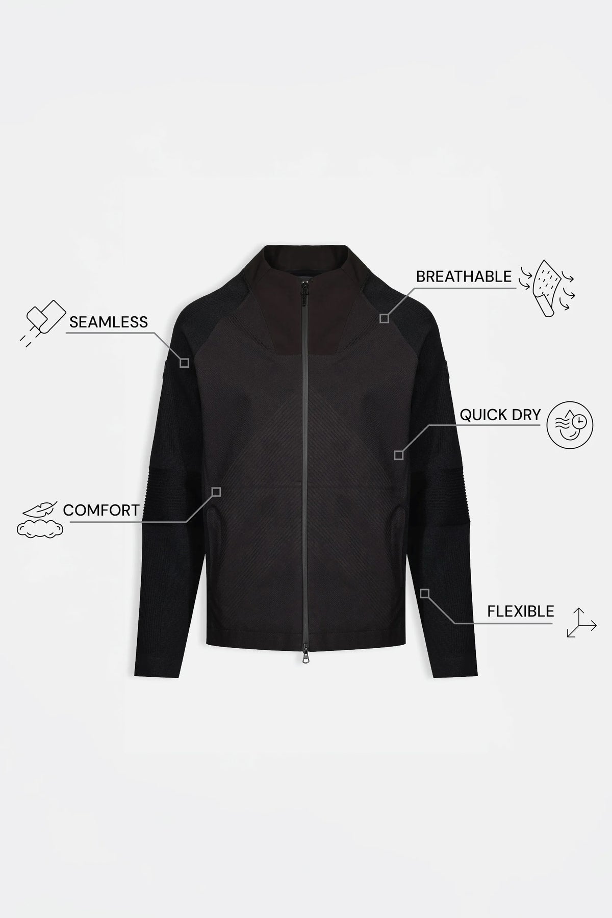 THE AIRTECH - BOMBER JACKET - BLACK